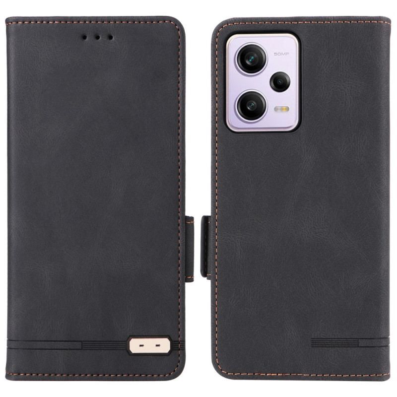 Cover Xiaomi Redmi Note 12 Pro Flip Cover Stilfuld Lædereffekt