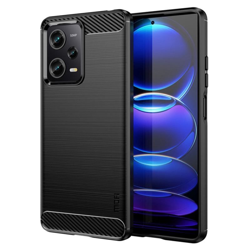 Cover Xiaomi Redmi Note 12 Pro Mofi Børstet Kulfiber