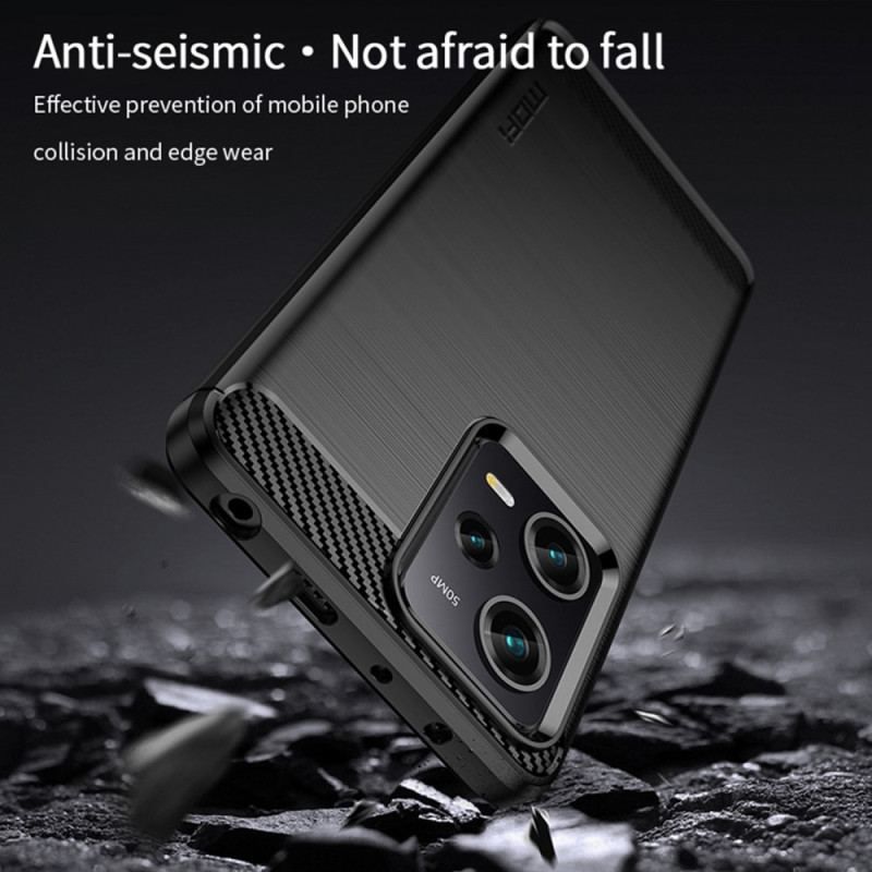 Cover Xiaomi Redmi Note 12 Pro Mofi Børstet Kulfiber