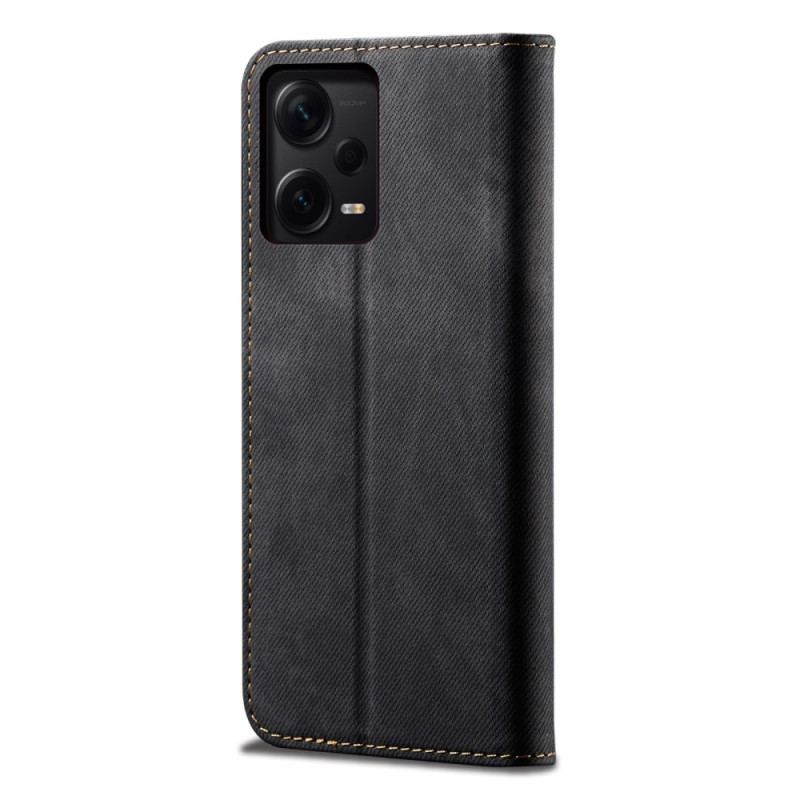 Cover Xiaomi Redmi Note 12 Pro Plus Flip Cover Denim Stof