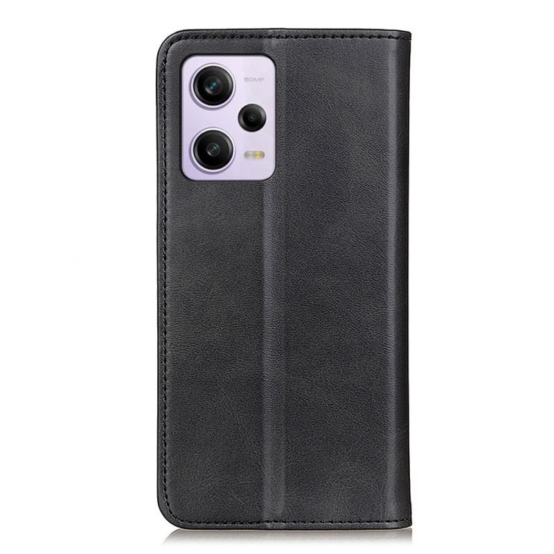 Cover Xiaomi Redmi Note 12 Pro Plus Flip Cover Klassisk Splitlæder