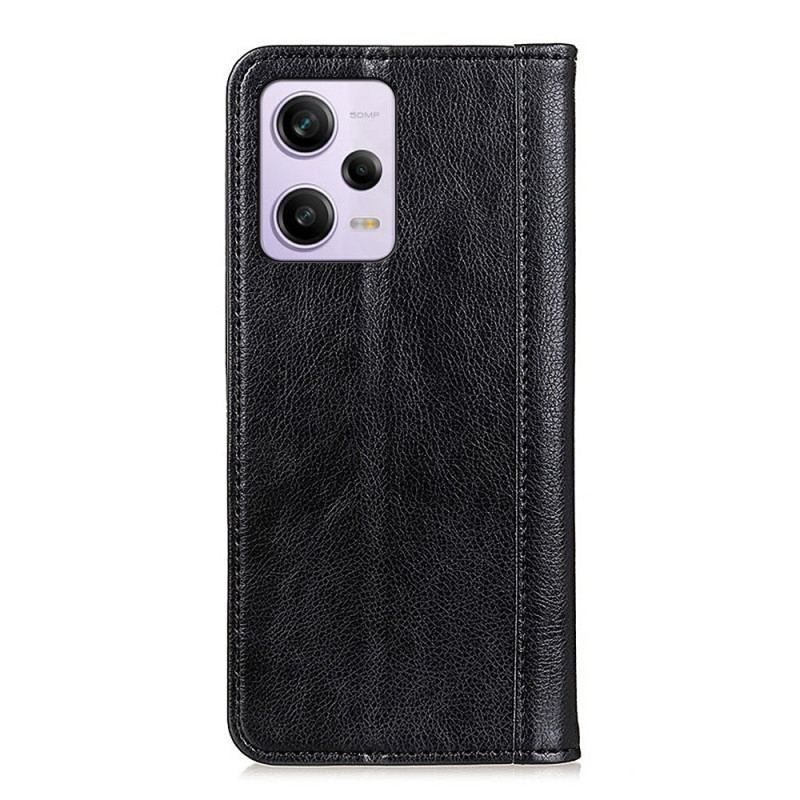 Cover Xiaomi Redmi Note 12 Pro Plus Flip Cover Lychee Split Læder