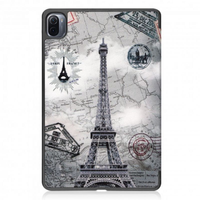 Smart Case Xiaomi Pad 5 Eiffel Tower Penholder