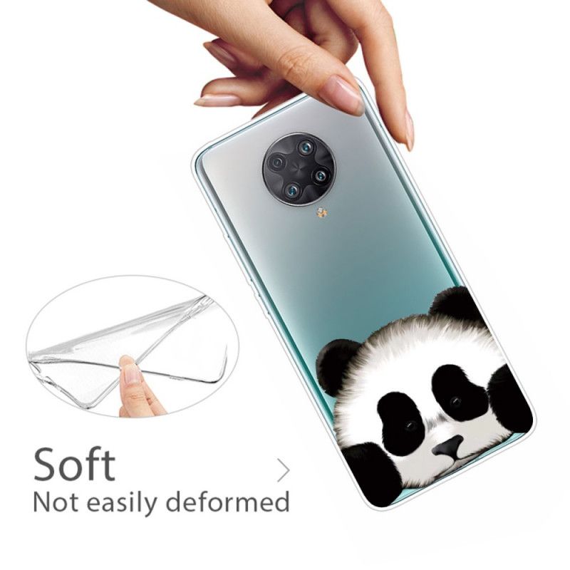 Cover for Xiaomi Poco F2 Pro Gennemsigtig Panda