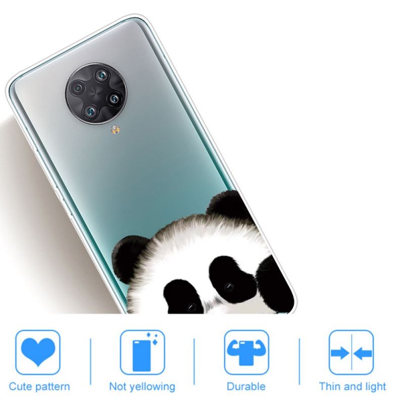 Cover for Xiaomi Poco F2 Pro Gennemsigtig Panda