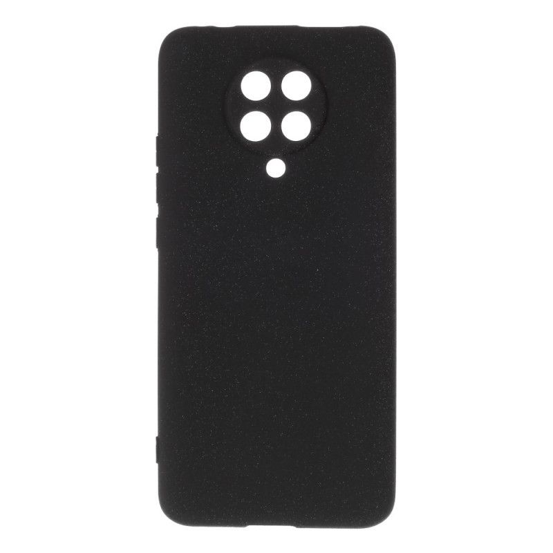 Cover for Xiaomi Poco F2 Pro Sort Mat Glitter