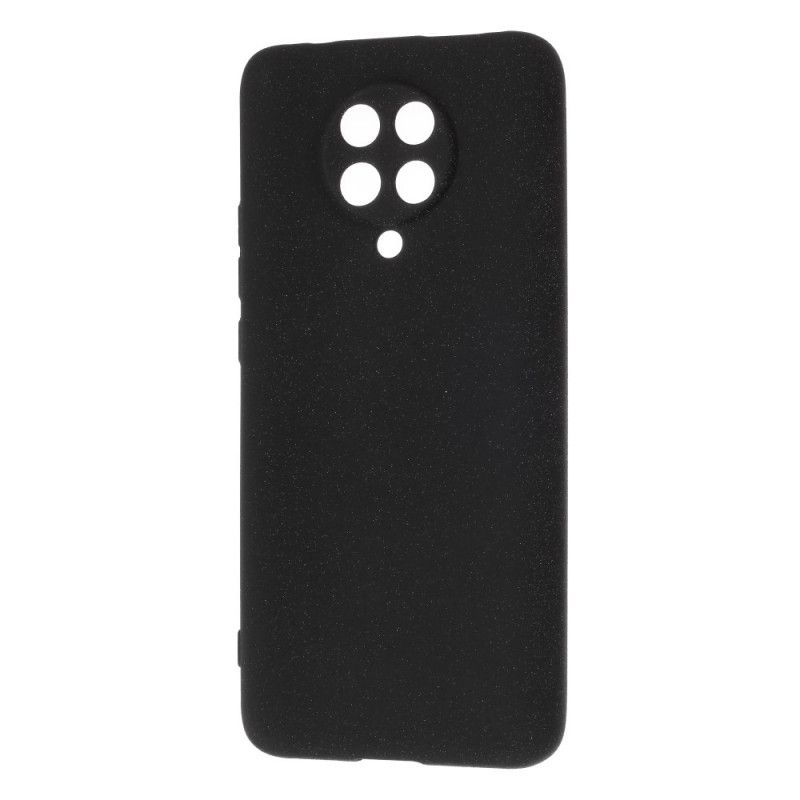 Cover for Xiaomi Poco F2 Pro Sort Mat Glitter