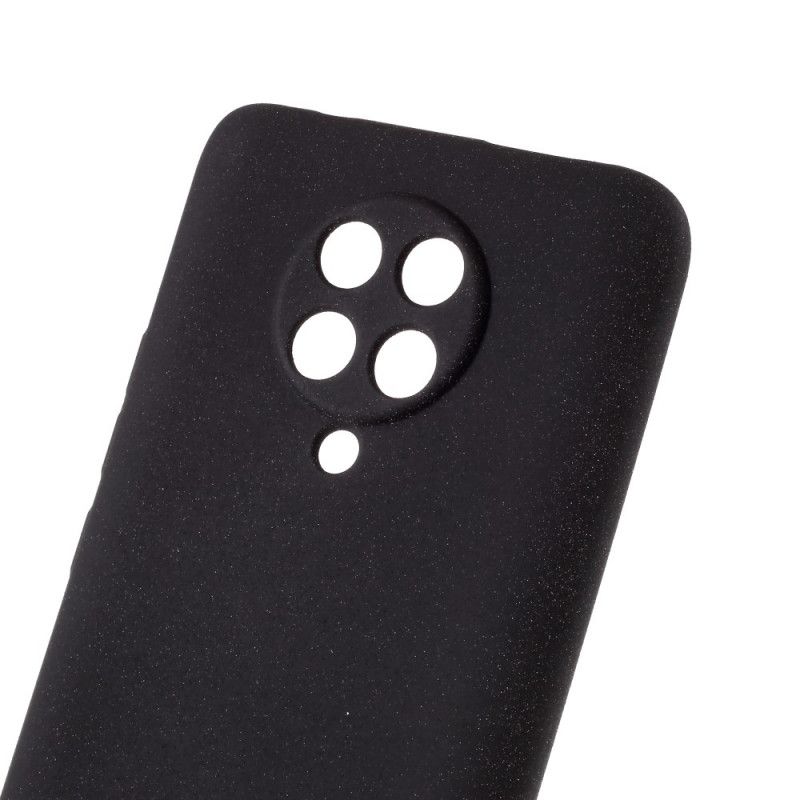 Cover for Xiaomi Poco F2 Pro Sort Mat Glitter