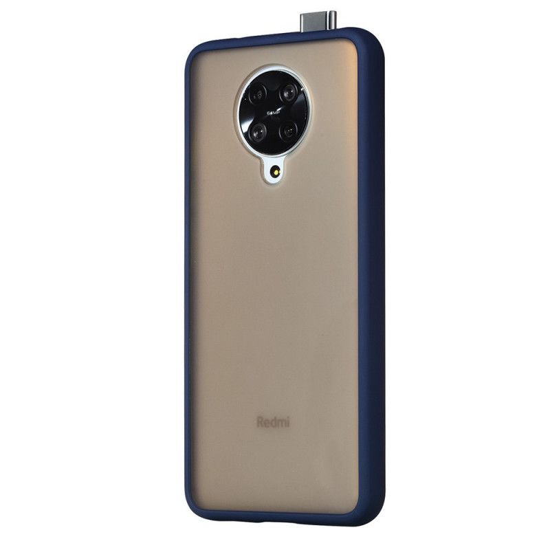 Cover for Xiaomi Poco F2 Pro Sort Mat Og Farvede Kanter