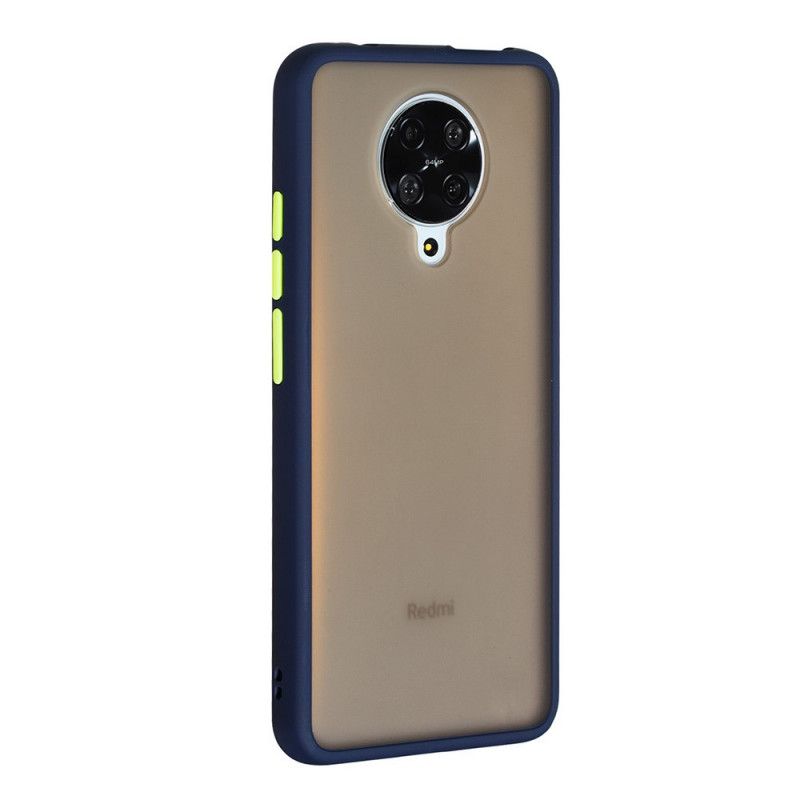 Cover for Xiaomi Poco F2 Pro Sort Mat Og Farvede Kanter