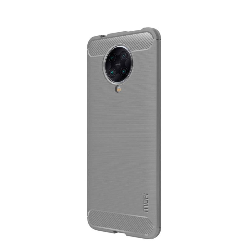 Cover for Xiaomi Poco F2 Pro Sort Mofi Børstet Kulfiber