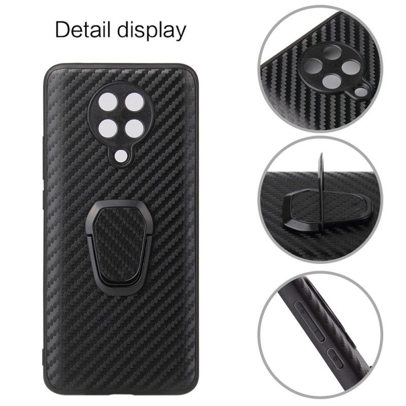 Cover Xiaomi Poco F2 Pro Kulfiber Ringstøtte