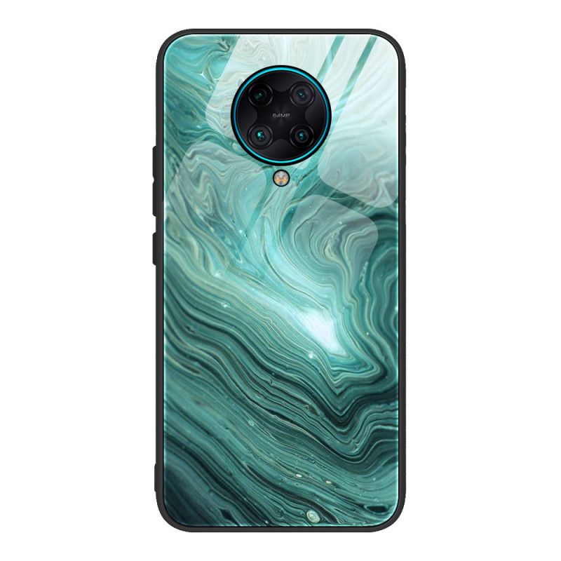 Cover Xiaomi Poco F2 Pro Lyserød Mobilcover Marmorfarver Hærdet Glas