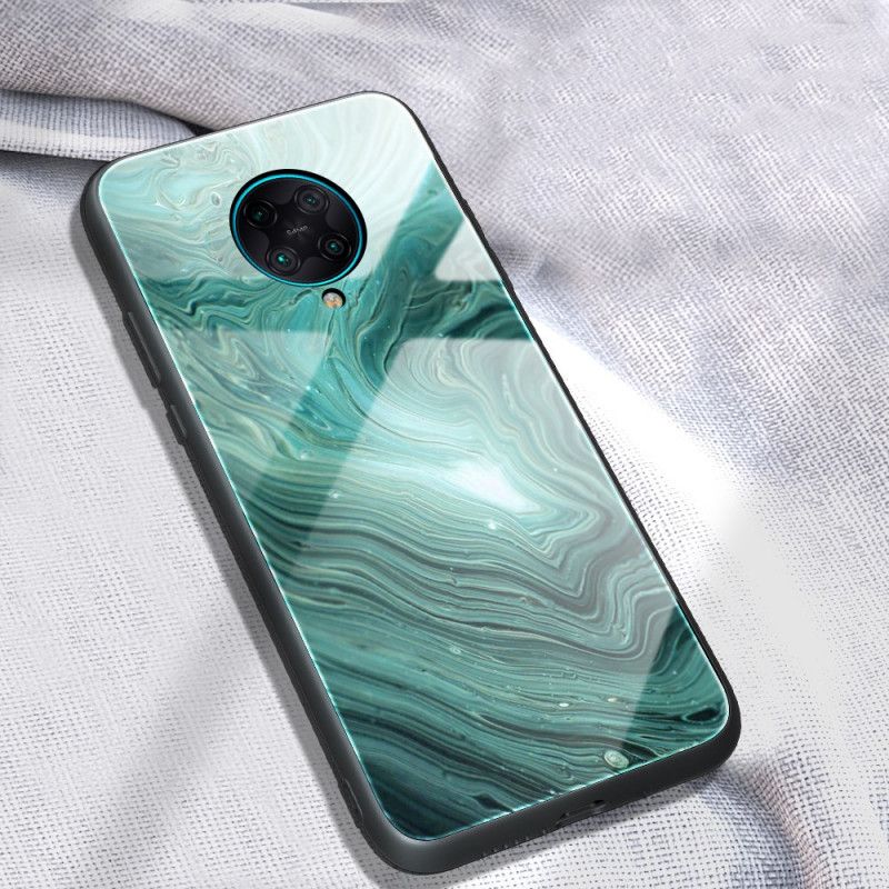 Cover Xiaomi Poco F2 Pro Lyserød Mobilcover Marmorfarver Hærdet Glas