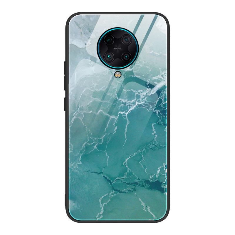 Cover Xiaomi Poco F2 Pro Lyserød Mobilcover Marmorfarver Hærdet Glas