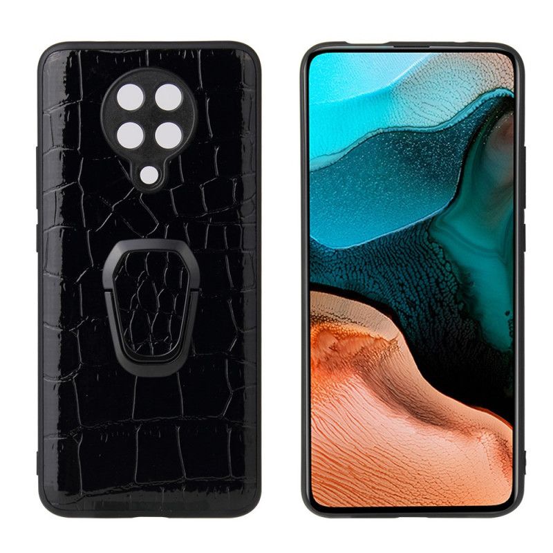 Cover Xiaomi Poco F2 Pro Ringstøttende Krokodillehudeffekt Original