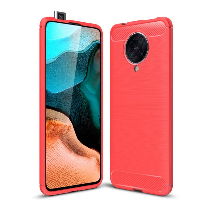 Cover Xiaomi Poco F2 Pro Sort Børstet Kulfiber