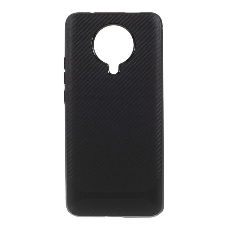 Cover Xiaomi Poco F2 Pro Sort Enkelt Fleksibelt Kulfiber Beskyttelse