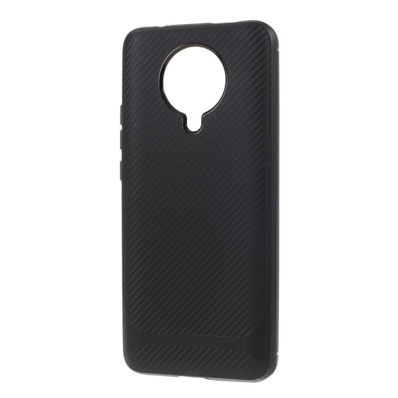 Cover Xiaomi Poco F2 Pro Sort Enkelt Fleksibelt Kulfiber Beskyttelse