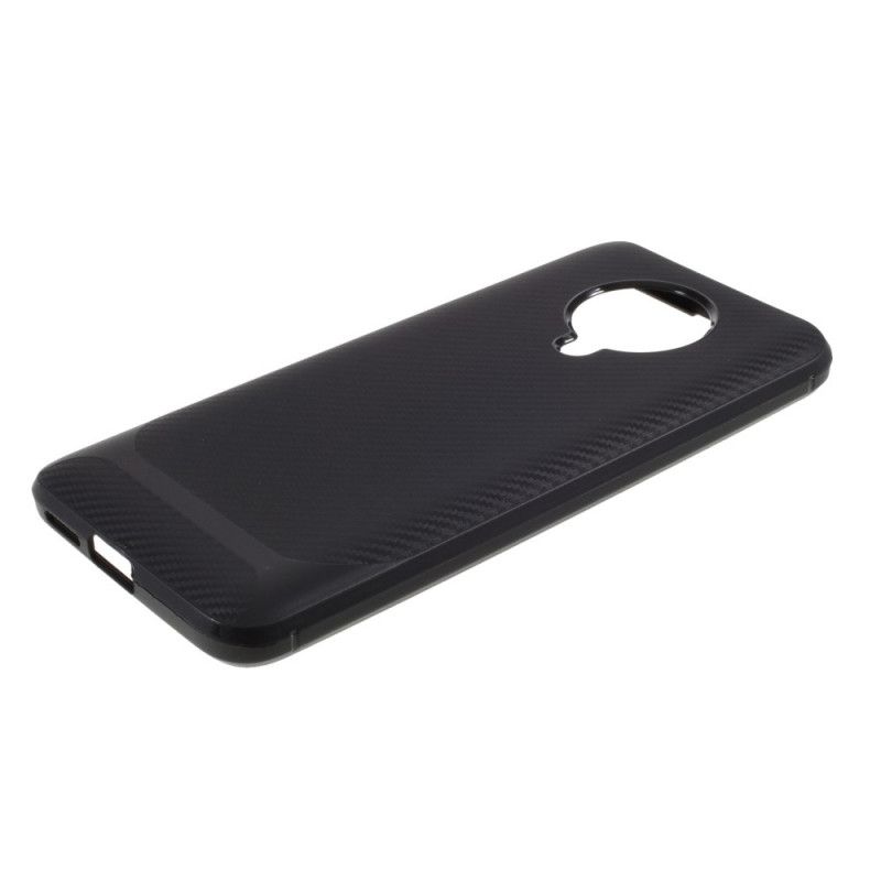 Cover Xiaomi Poco F2 Pro Sort Enkelt Fleksibelt Kulfiber Beskyttelse