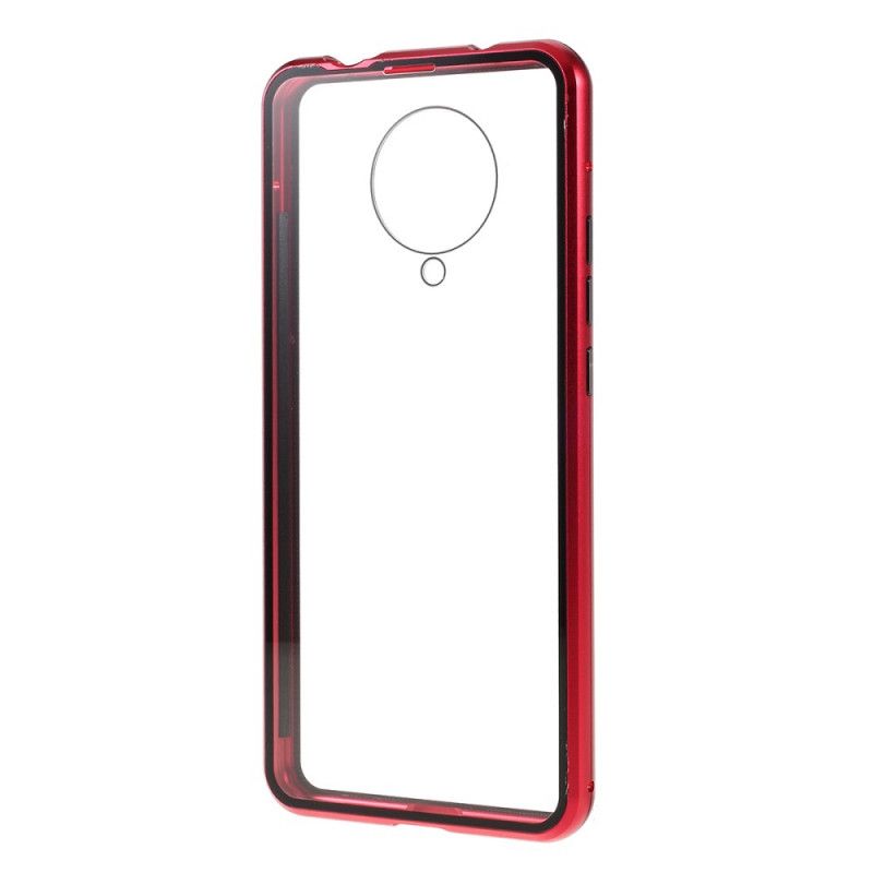 Cover Xiaomi Poco F2 Pro Sort Mobilcover Hærdet Glas Og Metal Foran Og Bag