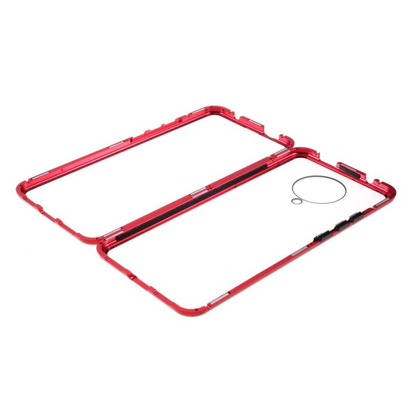 Cover Xiaomi Poco F2 Pro Sort Mobilcover Hærdet Glas Og Metal Foran Og Bag