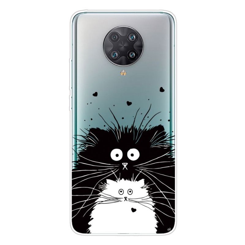 Cover Xiaomi Poco F2 Pro Sort Pas På Kattene