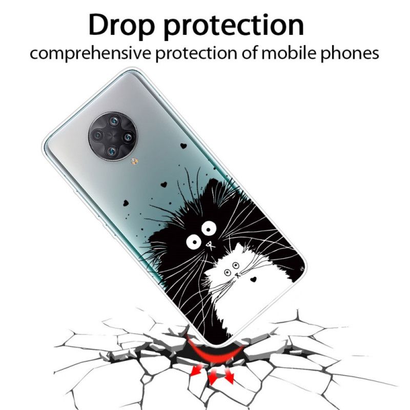 Cover Xiaomi Poco F2 Pro Sort Pas På Kattene