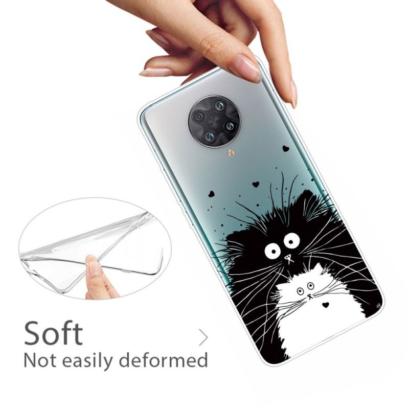 Cover Xiaomi Poco F2 Pro Sort Pas På Kattene