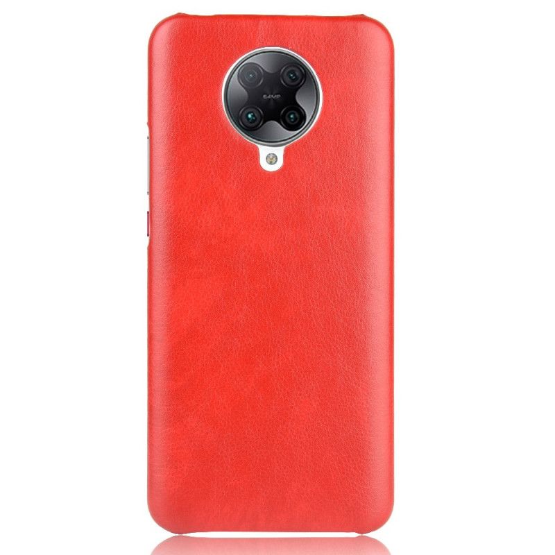 Cover Xiaomi Poco F2 Pro Sort Præstationslychee-Lædereffekt Original