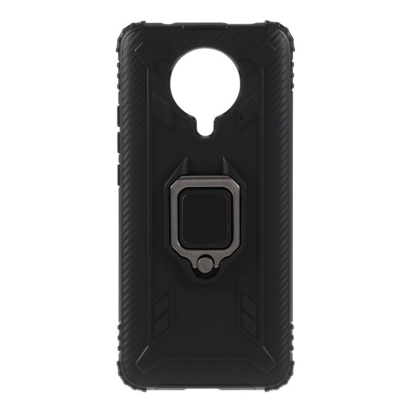 Cover Xiaomi Poco F2 Pro Sort Ring Og Kulfiber