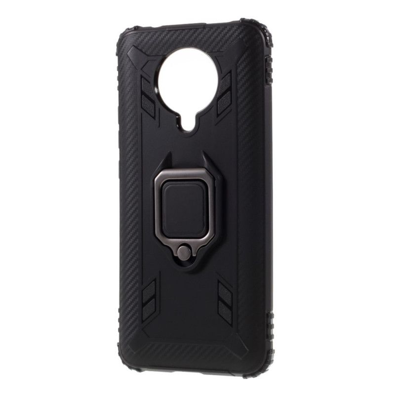 Cover Xiaomi Poco F2 Pro Sort Ring Og Kulfiber