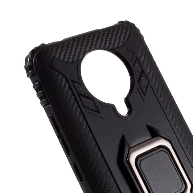 Cover Xiaomi Poco F2 Pro Sort Ring Og Kulfiber