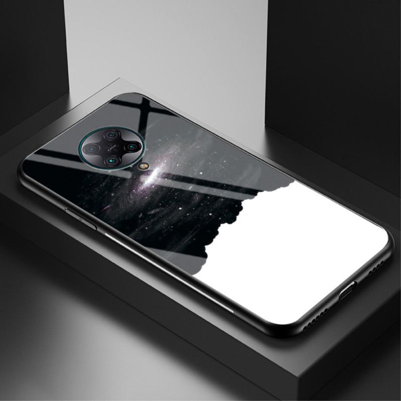 Cover Xiaomi Poco F2 Pro Sort Skønhedshærdet Glas