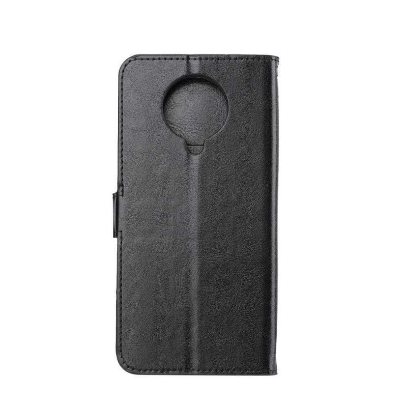 Flip Cover Xiaomi Poco F2 Pro Sort Ekstrem Slank Lædereffekt