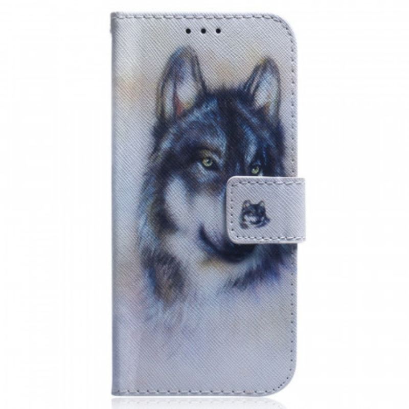 Flip Cover Samsung Galaxy M33 5G Akvarel Hund