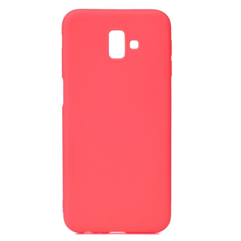 Cover for Samsung Galaxy J6 Plus Sort Blød Måtte