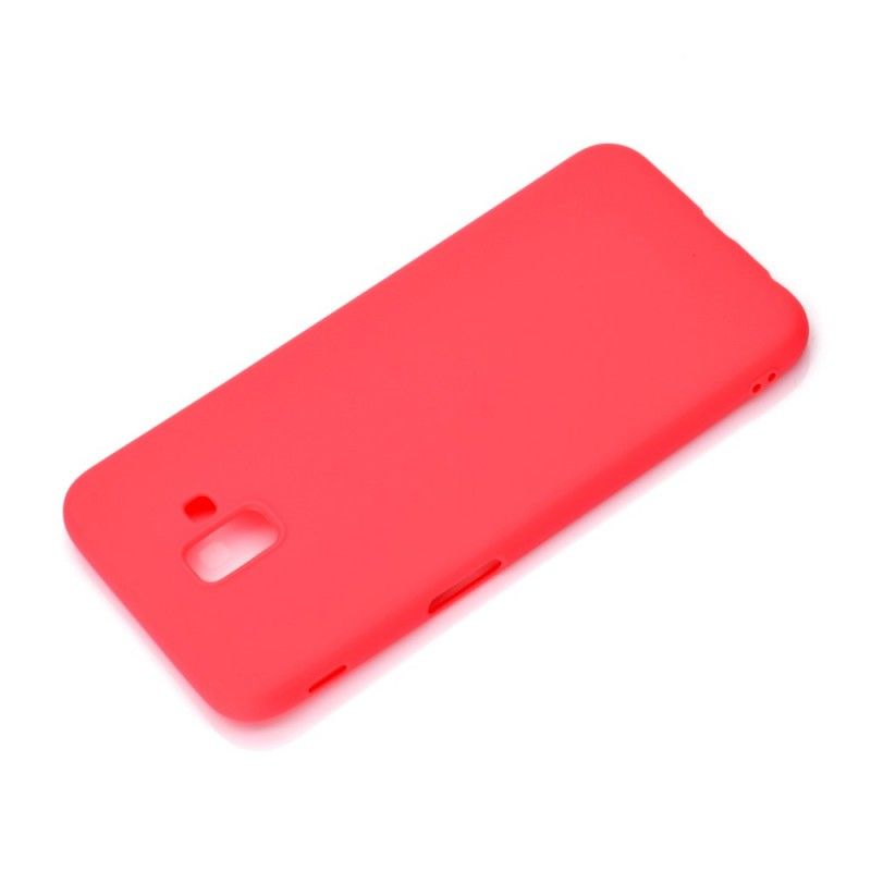 Cover for Samsung Galaxy J6 Plus Sort Blød Måtte