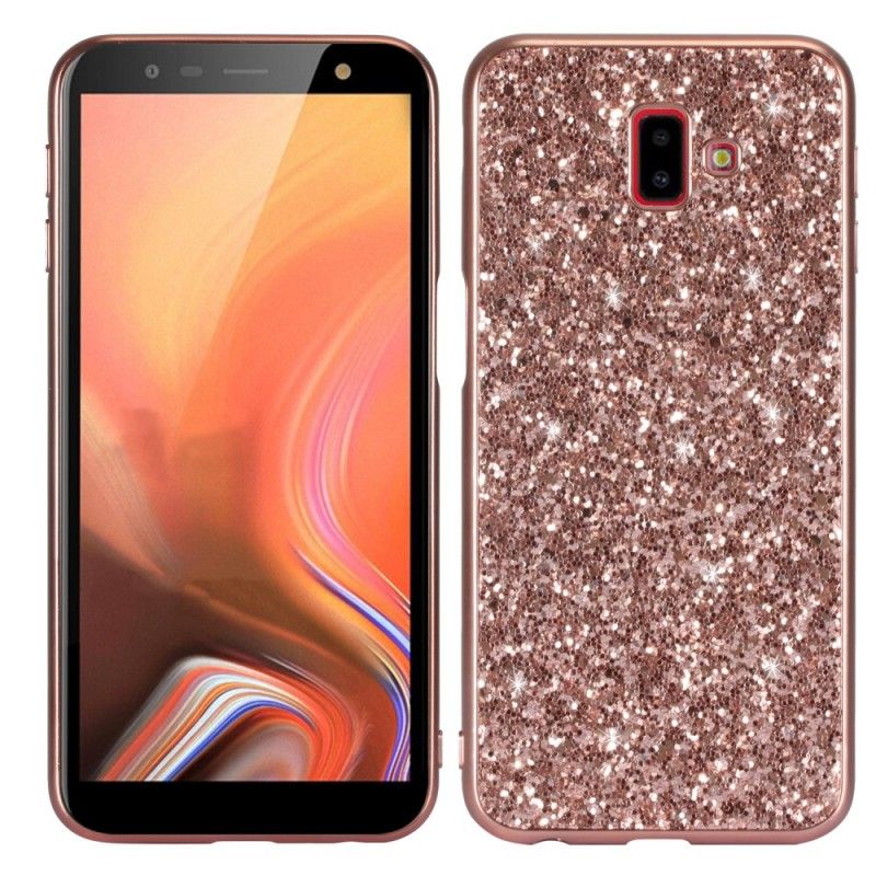 Cover Samsung Galaxy J6 Plus Rød Jeg Er Glitter