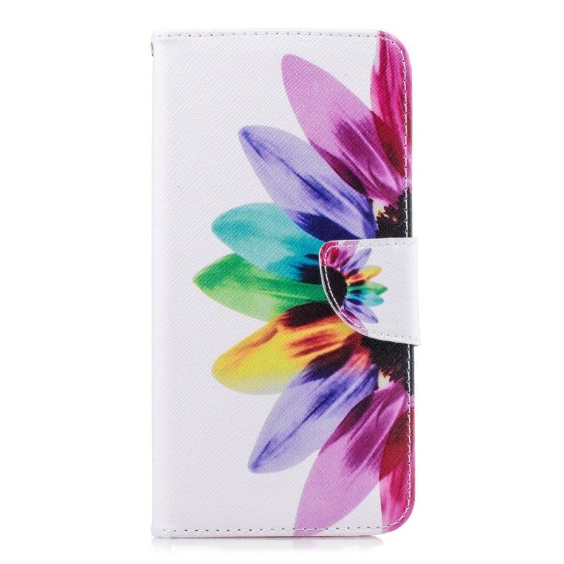 Flip Cover Læder Samsung Galaxy J6 Plus Akvarelblomst Beskyttelse