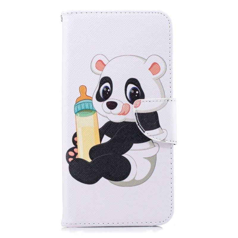 Flip Cover Læder Samsung Galaxy J6 Plus Baby Panda Original