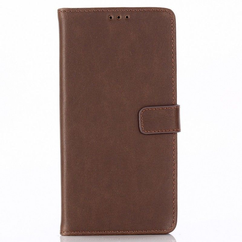 Flip Cover Læder Samsung Galaxy J6 Plus Brun Vintage Kunstlæder