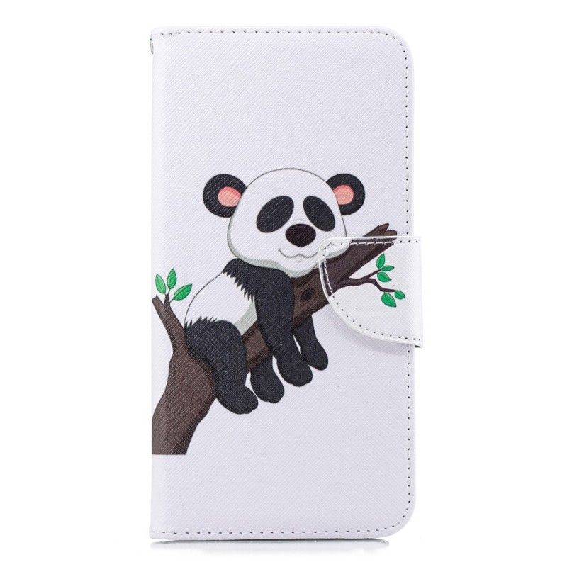 Flip Cover Læder Samsung Galaxy J6 Plus Doven Panda Original