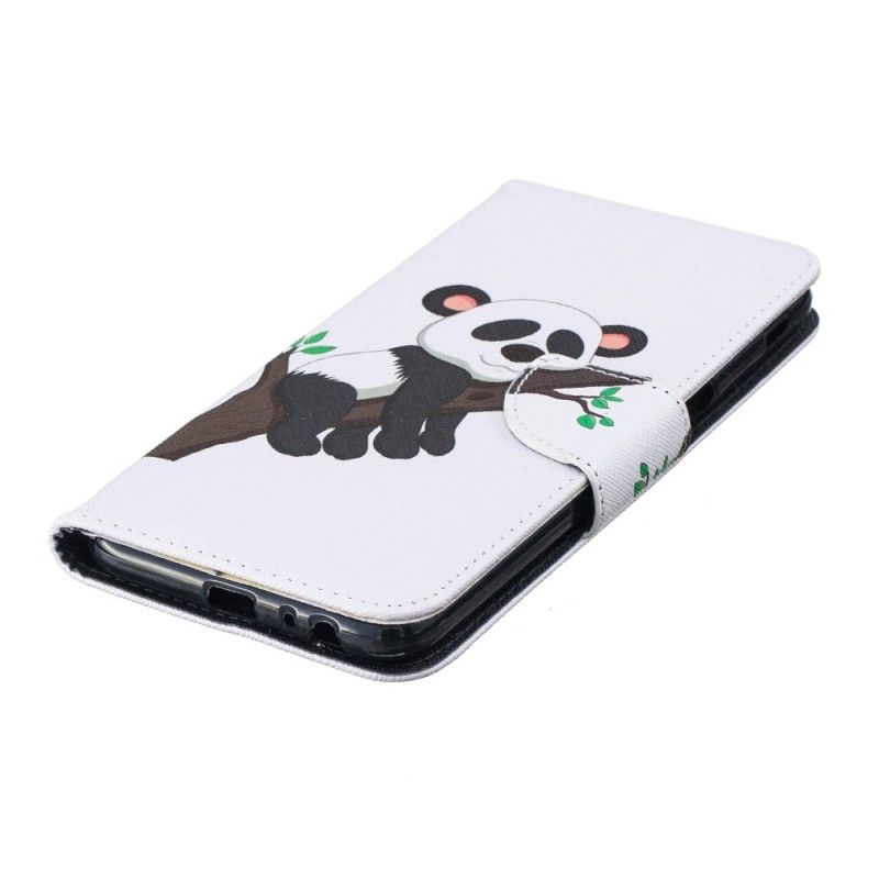 Flip Cover Læder Samsung Galaxy J6 Plus Doven Panda Original