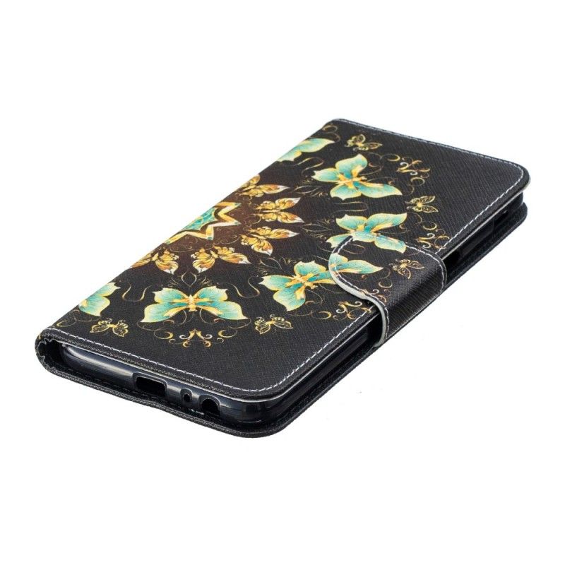 Flip Cover Læder Samsung Galaxy J6 Plus Sommerfuglemandala Original