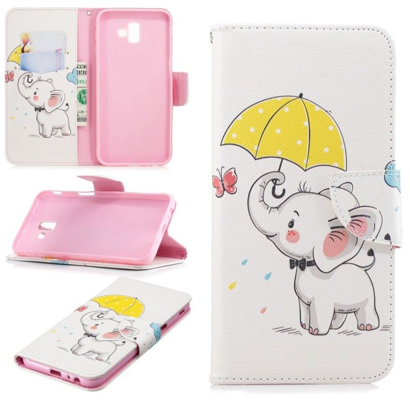 Flip Cover Samsung Galaxy J6 Plus Mobilcover Elefant