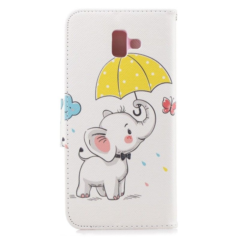 Flip Cover Samsung Galaxy J6 Plus Mobilcover Elefant