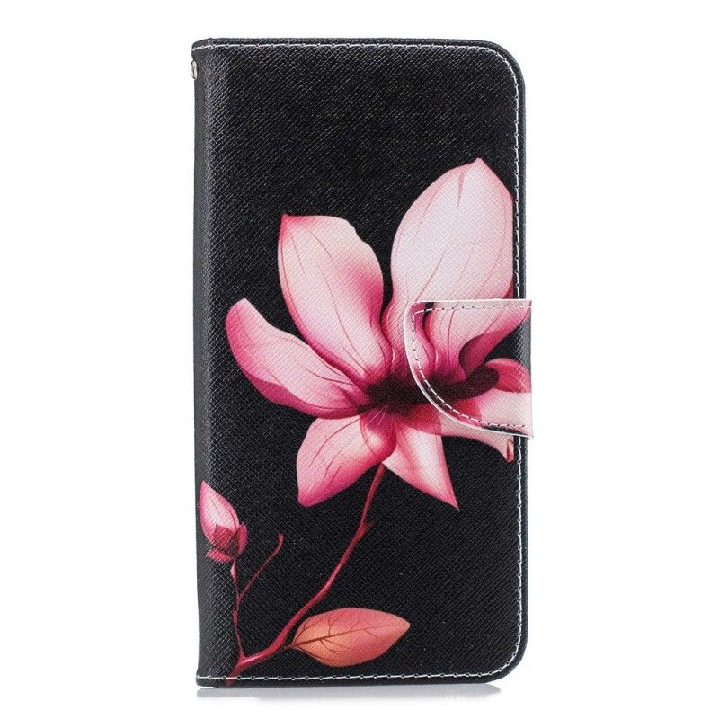 Flip Cover Samsung Galaxy J6 Plus Mobilcover Lyserød Blomst