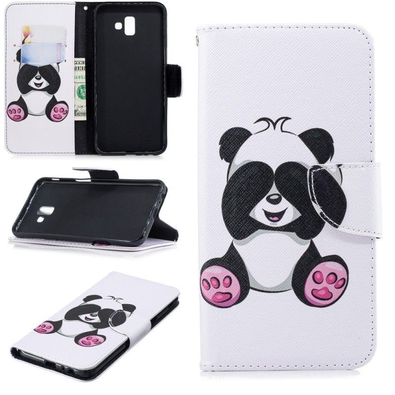 Flip Cover Samsung Galaxy J6 Plus Sjov Panda