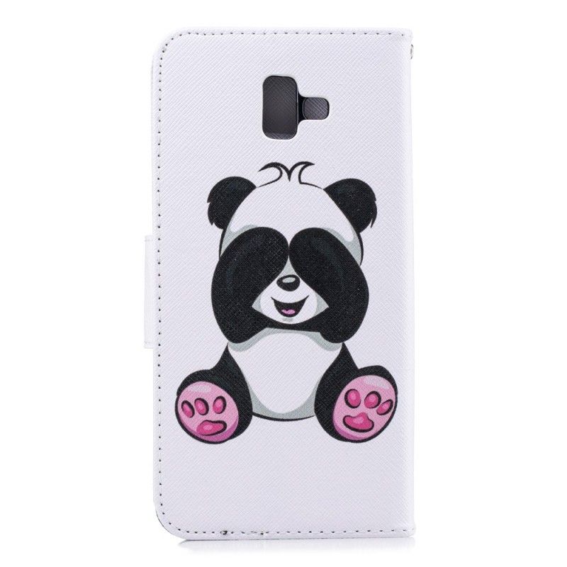 Flip Cover Samsung Galaxy J6 Plus Sjov Panda